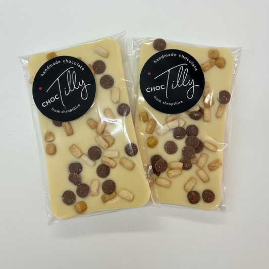White Chocolate Millionaires Shortbread bar