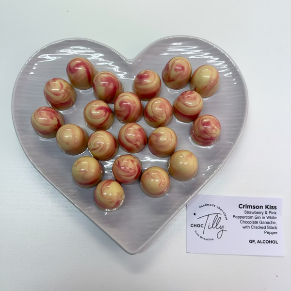 Crimson Kiss Chocolate Bonbons