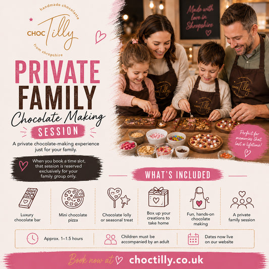 Private Family Chocolate Making Session – £60 Deposit