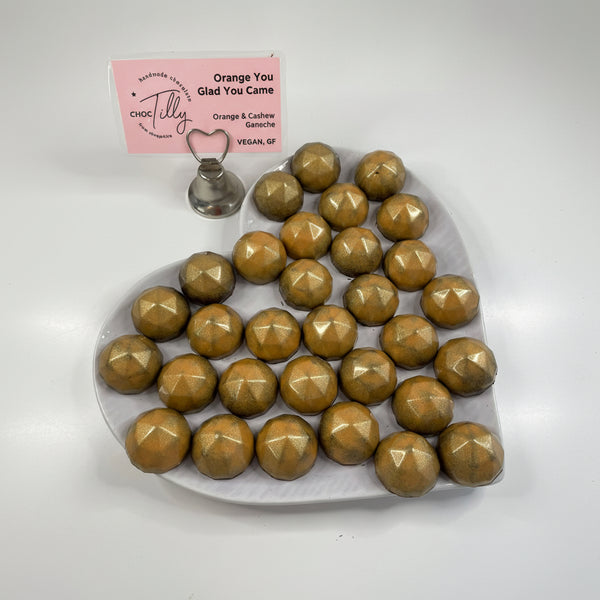 Orange Glad You Came Vegan Chocolate Bonbon