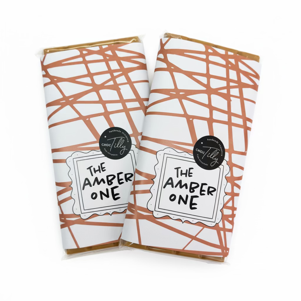 The Amber One - Gold Caramelised White Chocolate Bar